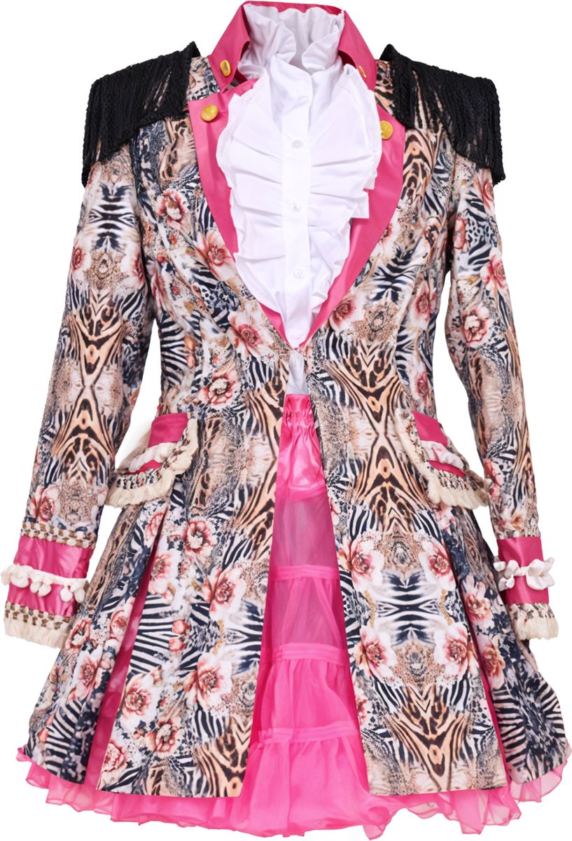 Carnavalsjas dames - Zebraprint / Tijgerprint | Maat 38 - Carnavalskleding Dames - Carnaval